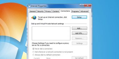 رهایی از شر پنجره Dial-up Connection
