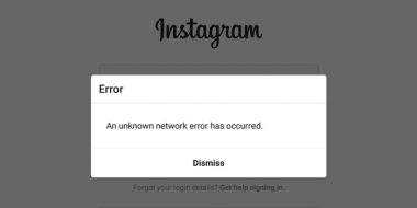 رفع ارور An Unknown Network Error has Occurred اینستاگرام