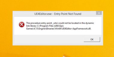 رفع ارور Entry Point Not Found ویندوز 10 ، 8 و 7