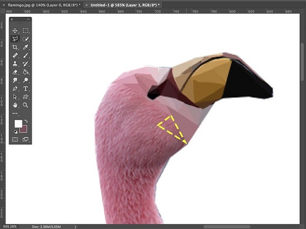 ساخت افکت low-poly بر روی تصویر چهره