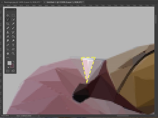 ساخت افکت low-poly بر روی تصویر چهره