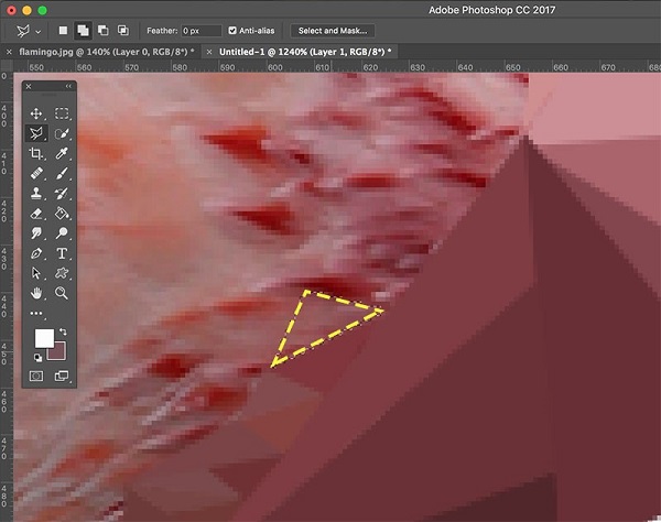 ساخت افکت low-poly بر روی تصویر چهره