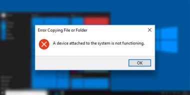 آموزش 7 روش رفع ارور A device attached to the system is not functioning