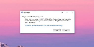 آموزش نحوه غیر فعال کردن حالت Sticky Keys ویندوز 10 ، 8 و 7