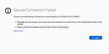 آموزش 4 روش حل مشکل ارور PR_END_OF_FILE_ERROR فایرفاکس