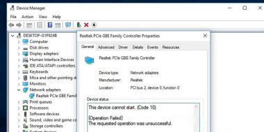 آموزش 7 روش رفع ارور This Device Cannot Start (code 10) ویندوز