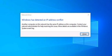 7 روش حل مشکل پیغام Windows has detected an IP address conflict ویندوز