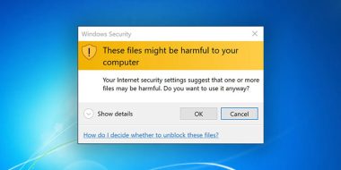رفع ارور These files might be harmful to your computer ویندوز 11 ، 10 و..