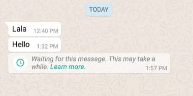 آموزش 4 روش حل مشکل پیام Waiting for This Message در واتساپ