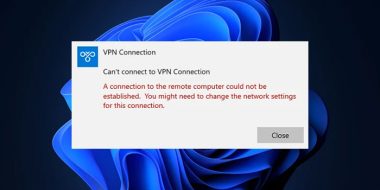 آموزش 23 روش حل ارور های رایج کانکشن VPN ویندوز