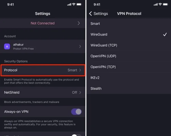 مشکل VPN در آیفون