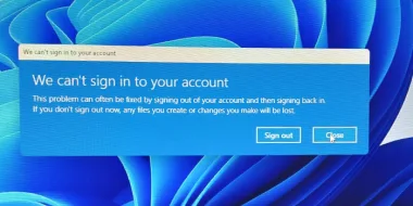 آموزش کامل رفع مشکل We Can't Sign Into Your Account ویندوز 11