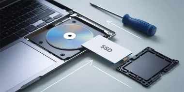 آموزش تصویری نصب هارد SSD و HDD جای سی دی رام لپ تاپ