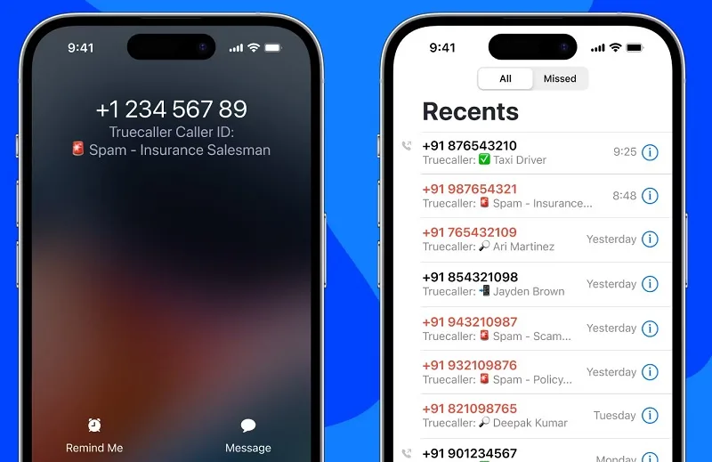 یافتن مشخصات صاحب شماره موبایل با برنامه Truecaller