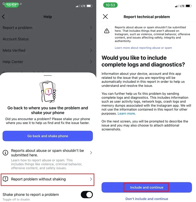 نحوه رفع بلاک شدن استوری اینستاگرام