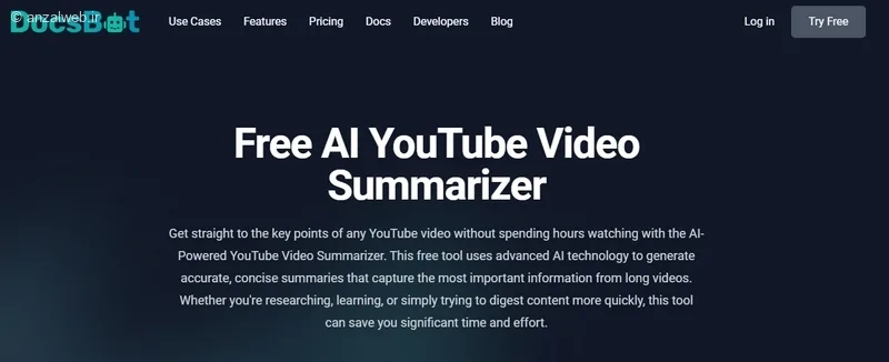 DocsBot زیرنویس یوتیوب با هوش مصنوعی