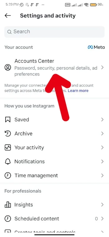 همه مراحل دیدن تاریخچه ریلز اینستاگرام