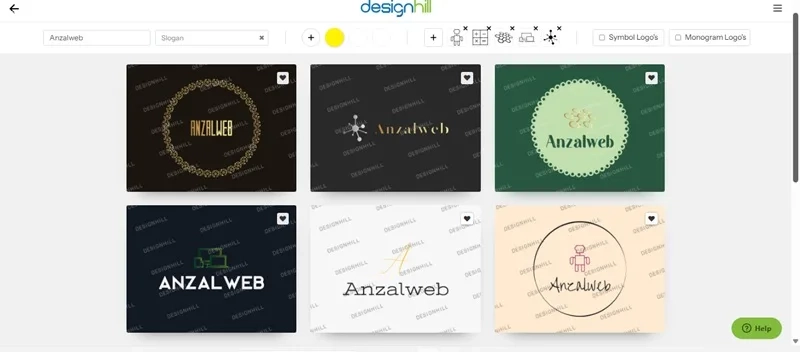 سایت طراحی لوگو هوش مصنوعی Designhill