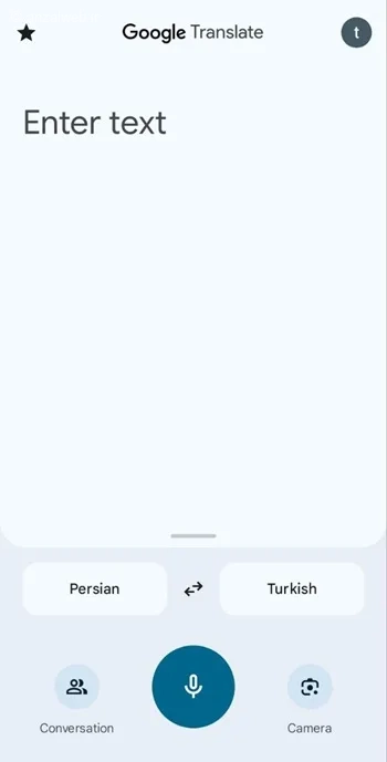 برنامه ترجمه در سفر به ترکیه Google translate
