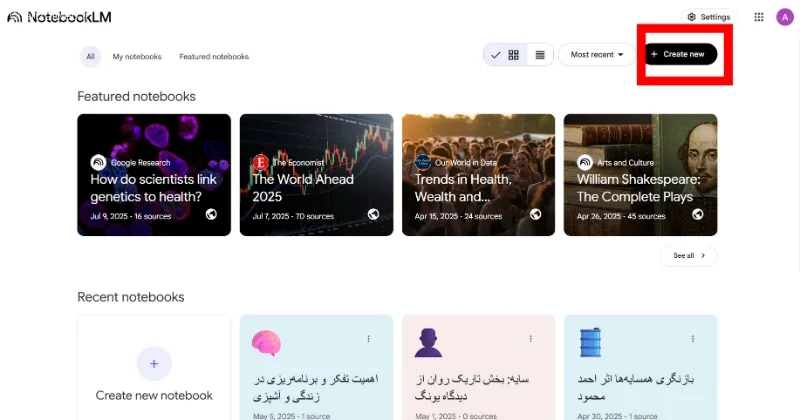مراحل ساخت پادکست فارسی با NotebookLM