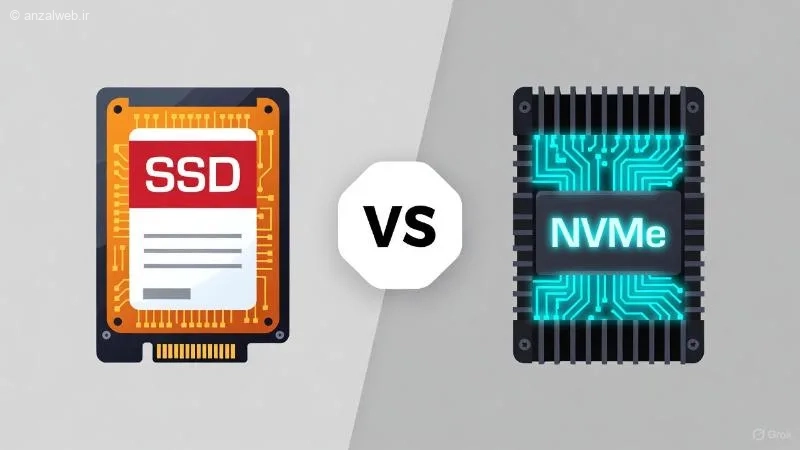 تفاوت NVMe با SSD در هارد سرور ایرانی و خارجی