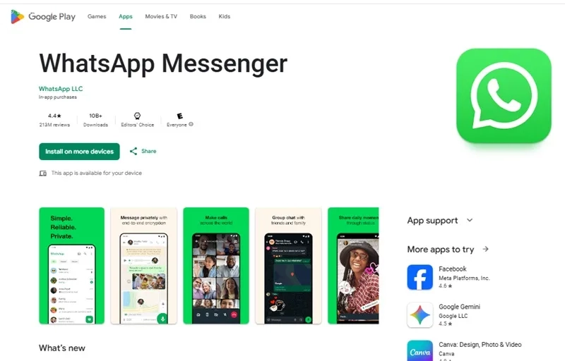 برنامه برقراری تماس در ترکیه واتساپ