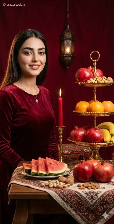 پرامپت عکس شب یلدا زیبا 