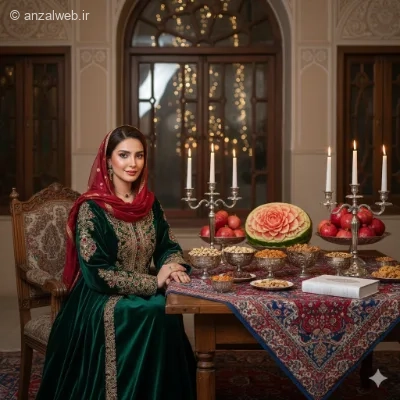 بهترین پرامپت عکس شب یلدا
