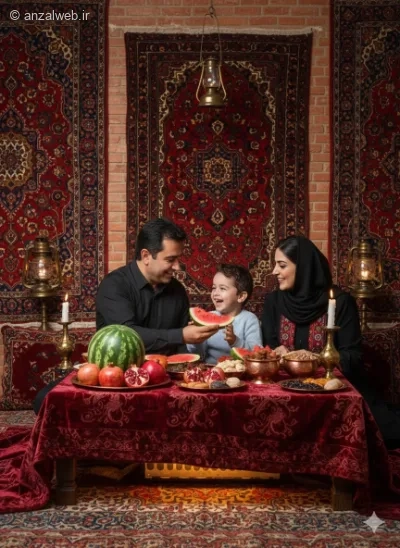 پرامپت عکس شب یلدا متفاوت