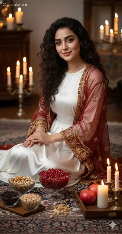 پرامپت عکس شب یلدا برای اینستاگرام