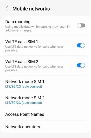 بررسی حالت Roaming