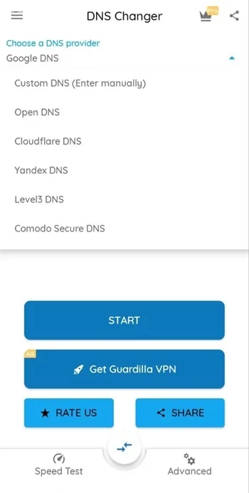 برنامه تغییر DNS آیفون DNS-IP Changer &ndash; Secure VPN