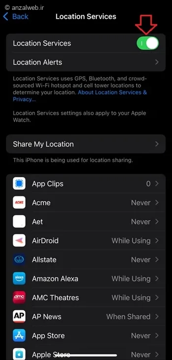 Apple Maps ردیابی ماشین