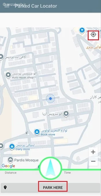 ردیاب گوشی اندروید Parked Car Locator