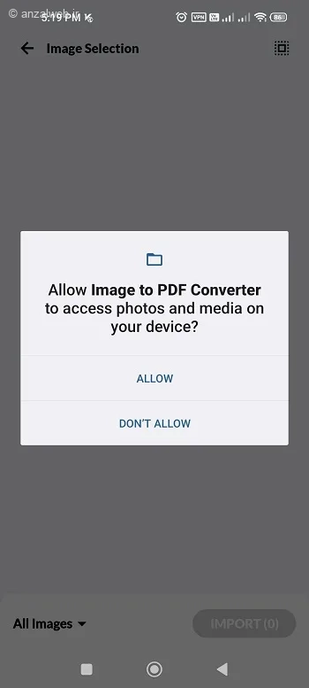 گزینه Allow
