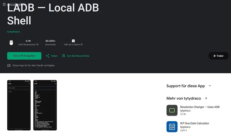 LADB (اجرای دستورات ADB بدون کامپیوتر)