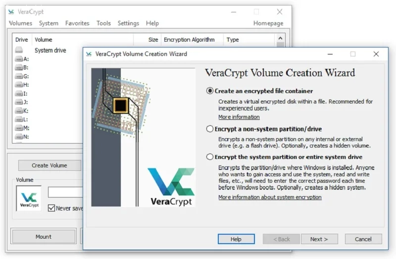 نرم افزار قفل گذاری فلش VeraCrypt