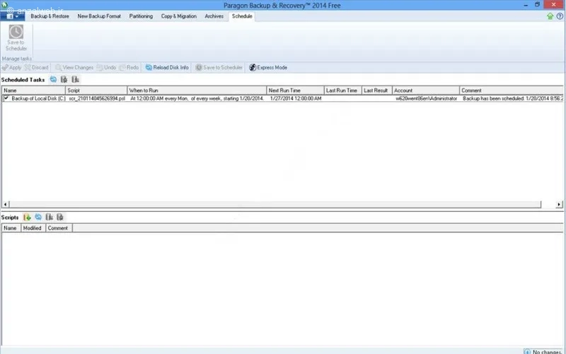 نرم افزار Paragon Backup & Recovery