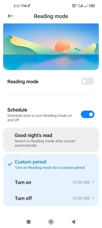 زمان&zwnj; بندی reading mode