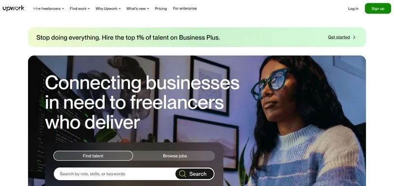 Upwork آگهی استخدام دورکاری در خارج کشور