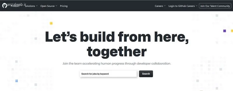 سرویس GitHub Jobs