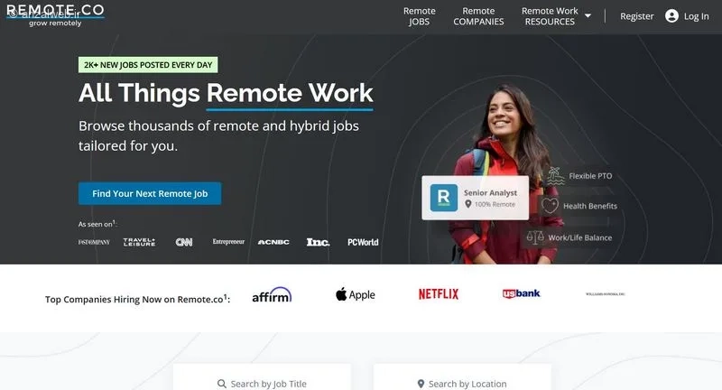کار ریموت در خارج از کشور Remote.co