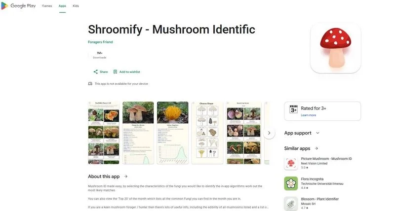 برنامه Shroomify