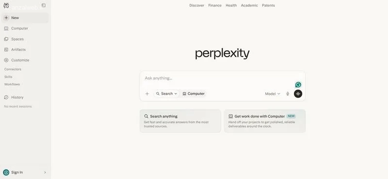 مدل های معمولی در چت بات Perplexity