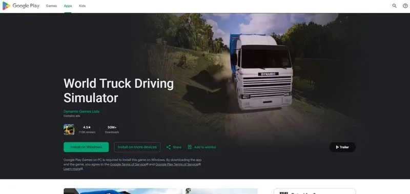 بازی World Truck Driving Simulator (اندروید)