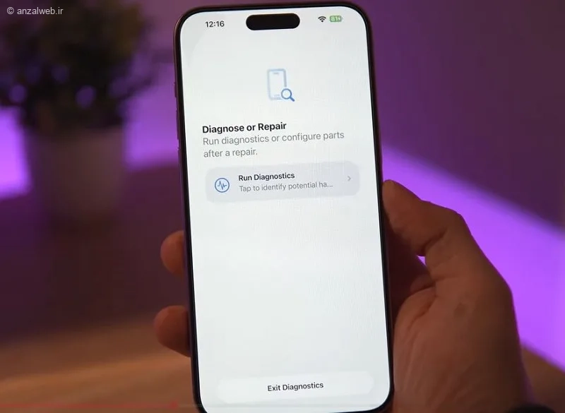 گزینه Run Diagnostics