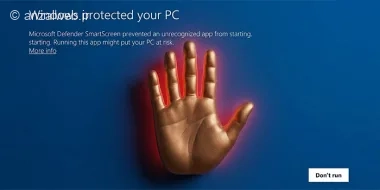 رفع ارور windows protected your pc ویندوز 11