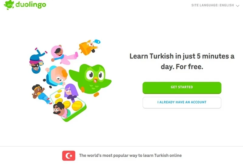 برنامه آموزش زبان ترکی استانبولی رایگان Duolingo