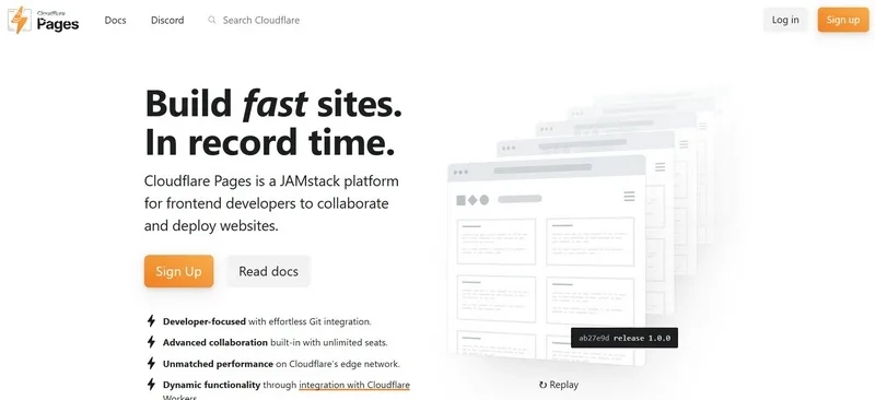 سرویس Cloudflare Pages