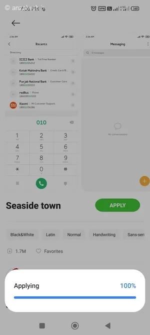 زدن گزینه Apply